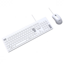 Kit Teclado e Mouse USB Soft Branco - PCYES