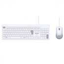 Kit Teclado e Mouse USB Soft Branco - PCYES